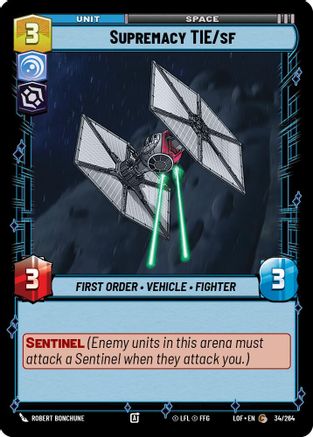 Supremacy TIE/sf (034/264) - LOTF - Common