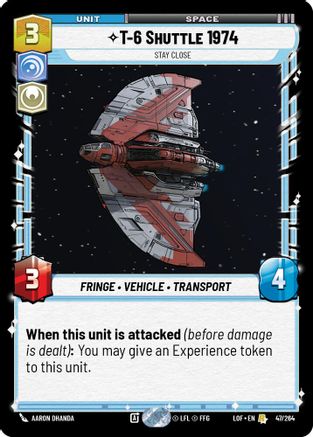 T-6 Shuttle 1974 - Stay Close (047/264) - LOTF - Rare