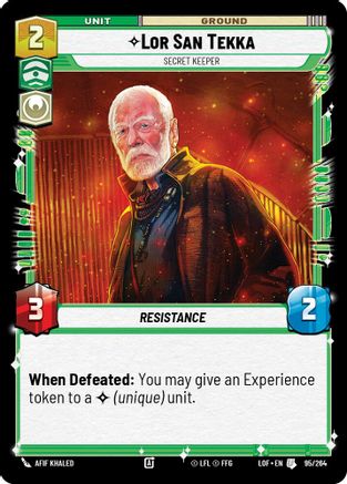Lor San Tekka - Secret Keeper (095/264) - LOTF - Uncommon