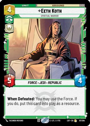 Eeth Koth - Spiritual Warrior (097/264) - LOTF - Rare