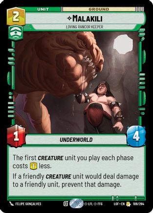 Malakili - Loving Rancor Keeper (108/264) - LOTF - Rare