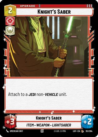 Knight's Saber (151/264) - LOTF - Common