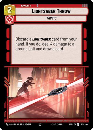 Lightsaber Throw (176/264) - LOTF - Uncommon