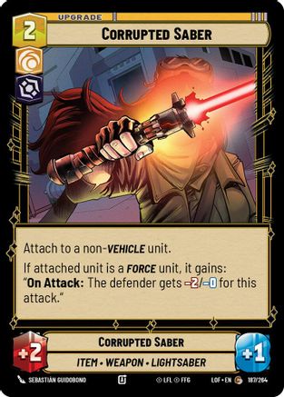 Corrupted Saber (187/264) - LOTF - Common