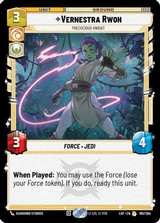 Vernestra Rwoh - Precocious Knight (195/264) - LOTF - Rare