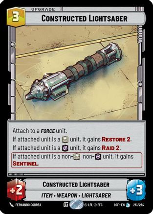 Constructed Lightsaber (261/264) - LOTF - Legendary