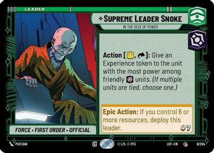 Supreme Leader Snoke - In the Seat of Power (006/264) - LOTF - Common