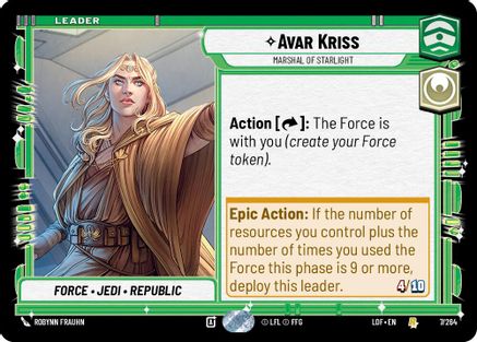 Avar Kriss - Marshal of Starlight (007/264) - LOTF - Rare