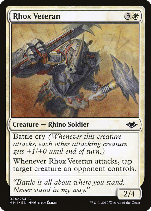 Rhox Veteran (MH1-024) - common - Foil