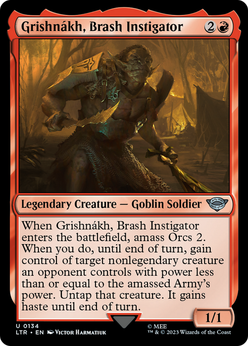 Grishnákh, Brash Instigator (LTR-134) - uncommon - Foil