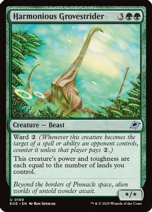 Harmonious Grovestrider (EOE-189) - uncommon - Foil