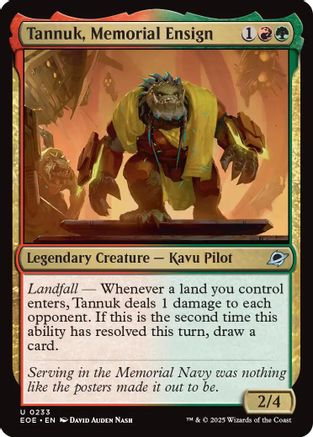Tannuk, Memorial Ensign (EOE-233) - uncommon - Foil