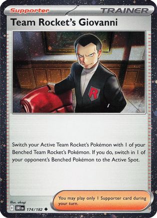 Team Rocket's Giovanni (Cosmos Holo) (174/182) - MCP  - Uncommon - Holofoil