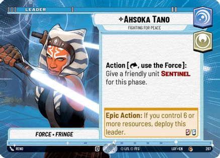 Ahsoka Tano - Fighting For Peace (Hyperspace) (267) - LOTF - Common