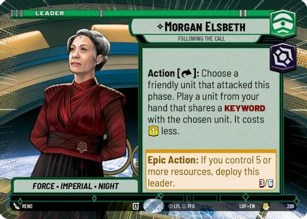 Morgan Elsbeth - Following the Call (Hyperspace) (269) - LOTF - Rare
