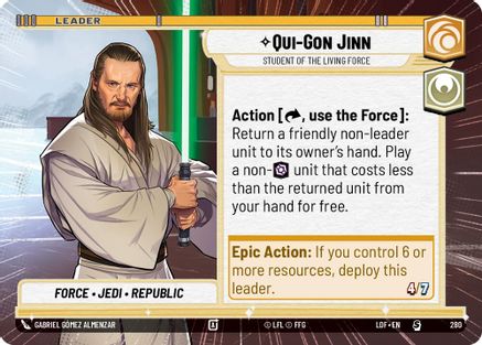 Qui-Gon Jinn - Student of the Living Force (Hyperspace) (280) - LOTF - Special