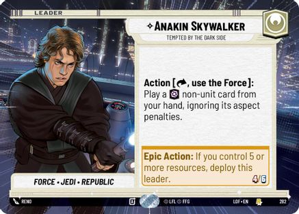 Anakin Skywalker - Tempted by the Dark Side (Hyperspace) (282) - LOTF - Rare