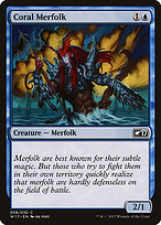 Coral Merfolk (W17-008) - common