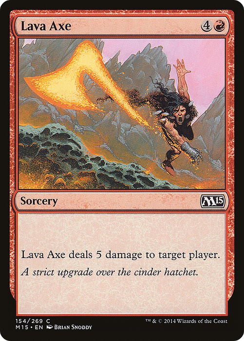Lava Axe (M15-154) - common - Foil