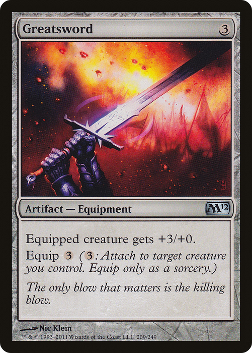 Greatsword (M12-209) - uncommon - Foil