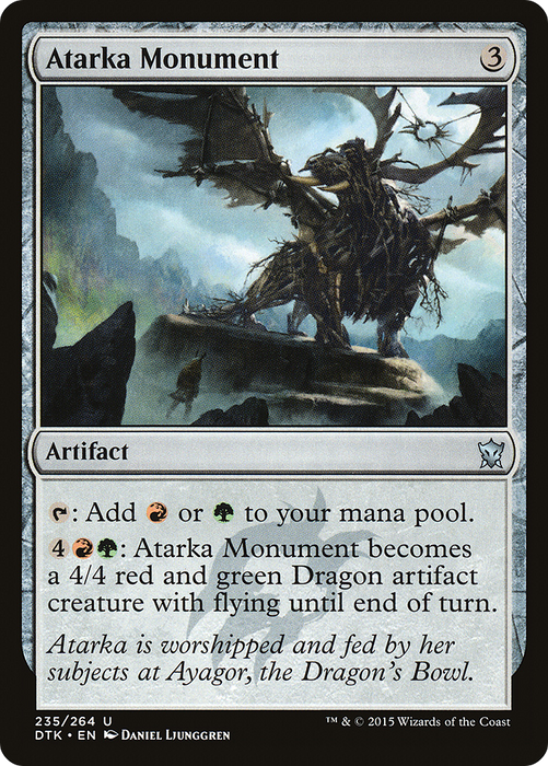 Atarka Monument (DTK-235) - uncommon - Foil
