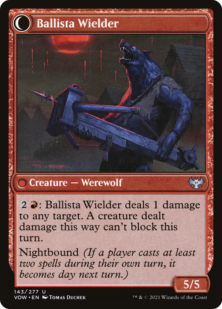 Ballista Watcher // Ballista Wielder (VOW-143) - uncommon: (Double Faced Transform) - Foil