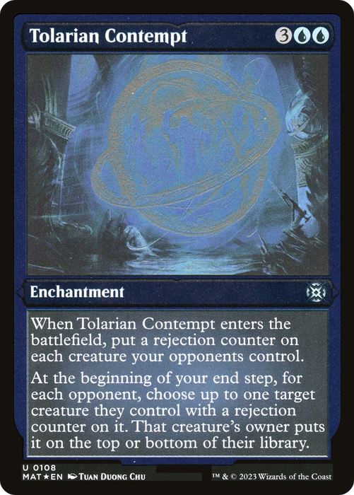 Tolarian Contempt (MAT-108) - uncommon - Etched Foil