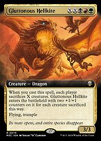 Gluttonous Hellkite (M3C-073) - rare: (Extended Art) - Foil