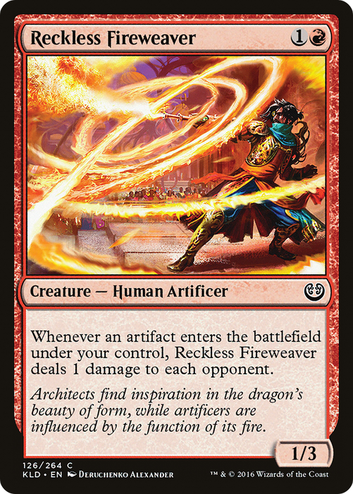 Reckless Fireweaver (KLD-126) - common - Foil