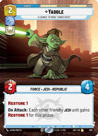 Yaddle - A Chance To Make Things Right (Hyperspace) (309) - LOTF - Rare
