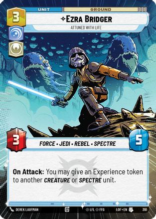 Ezra Bridger - Attuned With Life (Hyperspace) (310) - LOTF - Uncommon