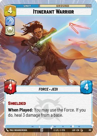 Itinerant Warrior (Hyperspace) (312) - LOTF - Common