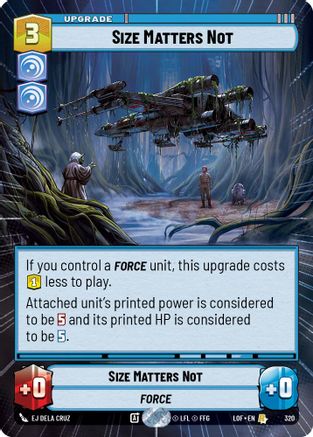 Size Matters Not (Hyperspace) (320) - LOTF - Rare