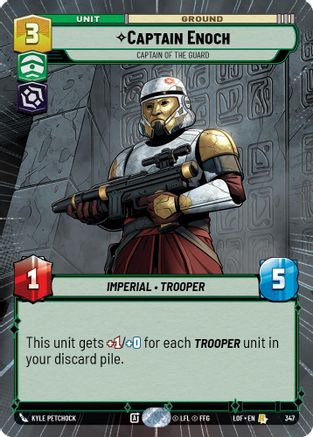 Captain Enoch - Captain of the Guard (Hyperspace) (347) - LOTF - Rare
