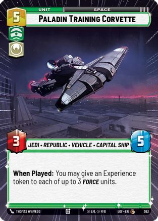 Paladin Training Corvette (Hyperspace) (363) - LOTF - Common