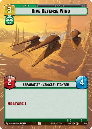 Hive Defense Wing (Hyperspace) (374) - LOTF - Common