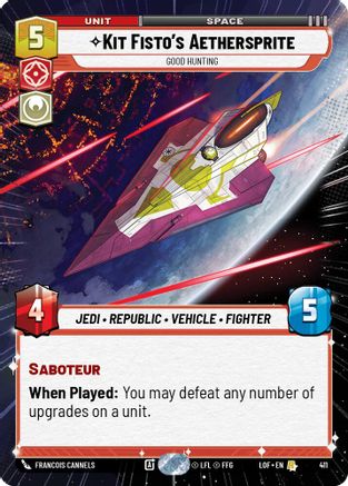 Kit Fisto's Aethersprite - Good Hunting (Hyperspace) (411) - LOTF - Rare