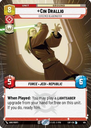 Cin Drallig - Esteemed Blademaster (Hyperspace) (414) - LOTF - Legendary