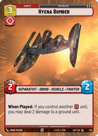 Hyena Bomber (Hyperspace) (422) - LOTF - Common