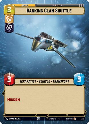 Banking Clan Shuttle (Hyperspace) (445) - LOTF - Common