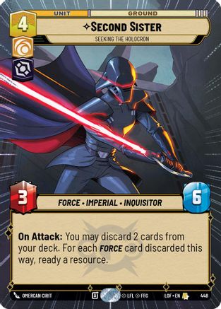 Second Sister - Seeking the Holocron (Hyperspace) (448) - LOTF - Rare