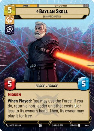 Baylan Skoll - Enigmatic Master (Hyperspace) (449) - LOTF - Uncommon