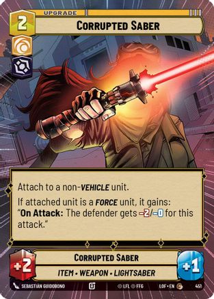 Corrupted Saber (Hyperspace) (451) - LOTF - Common