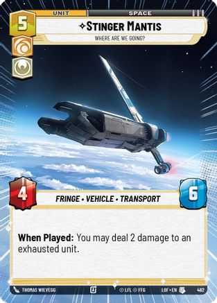 Stinger Mantis - Where Are We Going? (Hyperspace) (462) - LOTF - Uncommon