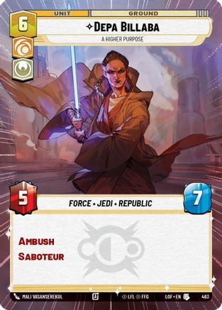 Depa Billaba - A Higher Purpose (Hyperspace) (463) - LOTF - Uncommon