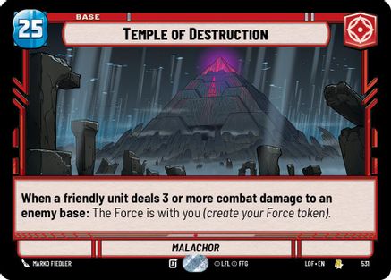Temple of Destruction (Foil) (531) - LOTF - Rare - Foil