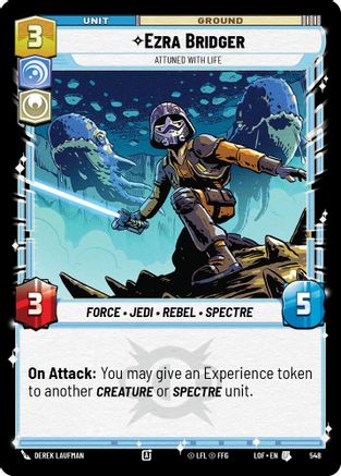 Ezra Bridger - Attuned With Life (Foil) (548) - LOTF - Uncommon - Foil