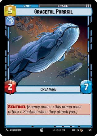 Graceful Purrgil (Foil) (571) - LOTF - Common - Foil