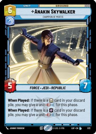 Anakin Skywalker - Champion of Mortis (Foil) (572) - LOTF - Legendary - Foil