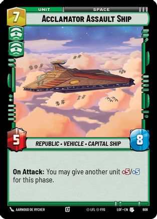 Acclamator Assault Ship (Foil) (608) - LOTF - Uncommon - Foil